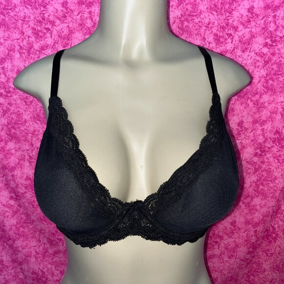 NATORI FEATHERS CONTOUR PLUNGE TSHIRT BRA SZ 32DDD - Picture 1 of 2